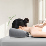 Modern U-Shaped Memory Foam Facial Pillow, Beauty Salon Spa Massage Cushion, Skin Care Relaxation Mat for Face, Machine Washable, Soft Polyester Cover, Polyurethane Fill, Zippered, for Adult, All-Season Multipurpose Use, Christmas Present