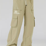 kkboxly kkboxly  Men's Relaxed Fit Drawstring Cargo Pants With Pockets, Loose Trendy Overalls
