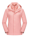 kkboxly  Men's Casual 3 In 1 Outdoor Jacket, Warm Hooded Windbreaker Jacket For Outdoor Hiking Camping