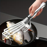 kkboxly 1pc, Premium Multifunctional Stainless Steel Serving Tongs