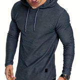 kkboxly  Men's Stylish Casual Thin Long Sleeve Athletic Hoodie