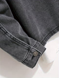 kkboxly  Men's Chic Zip Up Denim Jacket