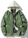 realaiot  Men's Trendy Hooded Jacket, Casual Street Style All Match Breathable Jacket