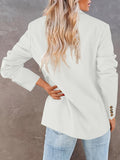 kkboxly  Shawl Collar Open Front Blazer, Casual Long Sleeve Blazer For Office & Work, Women's Clothing
