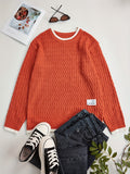 kkboxly  Men's Thermal Casual Knitted Pullover Sweater