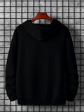 kkboxly Plus Size Men's Preppy Style Jacket, Hooded Zipper Coat, Casual Jacket Men's Clothing
