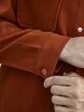kkboxly  Men's Casual Chest Pocket Button Up Shirt Jacket For Fall Winter