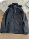 Men's Casual Hooded Waterproof Windbreaker Jacket Coat Regular Fit Coat For Spring Autumn Outdoors Hiking