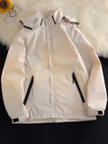 kkboxly  Men's Casual Hooded Waterproof Windbreaker Jacket Coat Regular Fit Coat For Spring Autumn Outdoors Hiking