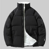 kkboxly  Men's Casual Warm Fleece Lined Jacket, Chic Warm Thick Coat For Fall Winter