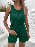 kkboxly  Sleeveless Summer Romper, Solid Casual Jumpsuit, Women's Clothing