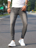kkboxly Men's Casual Distressed Jeans, Street Style Skinny Jeans