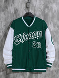 Spring And Autumn Street Men's Fashion Trend Loose Casual Baseball Uniform Jacket, Suitable For Outdoor And Dating