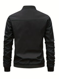 kkboxly  Men's Casual Sports Oversized Jacket, Plus Size Outdoor Comfortable Zip Up Jacket