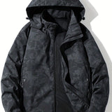 kkboxly  kkboxly  Men's Windproof and Waterproof Soft-Shell Hooded Jacket for Outdoor Activities