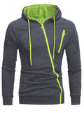 kkboxly   Autumn And Winter New Men's Zipper Sweater Sports Casual Hooded Long-sleeved Cardigan Jacket