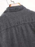 kkboxly  Men's Chic Zip Up Denim Jacket