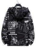 kkboxly  Spring Autumn Mens Casual Reversible Hoodie Jacket Men Clothes Men's Zip-up Windbreaker Coat Outerwear