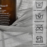 kkboxly 1pc Elegant Linen Semi Blackout Curtain - Enhance Privacy and Style with Grommet Top, Perfect for Bedroom, Living Room, and More