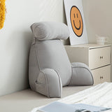 1pc Plush Lumbar Support Pillow - Ergonomic Bed Pillow for Sofa, Bed, and Reading - Soft Summer Decor for Living Room and Bedroom Home Decor