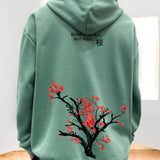 kkboxly  Men's Fleece Loose Long Sleeve Drop Shoulder Hoodie