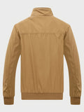 kkboxly  Men's Jacket Casual High Neck Zipper Jacket For Spring