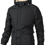 kkboxly  Small Size & Order Size Up Autumn/Winter New Men's Casual Hooded Jacket With Stand Collar