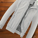 kkboxly  Men's Jacket Casual High Neck Zipper Jacket For Spring