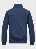 kkboxly  Men's Jacket Casual High Neck Zipper Jacket For Spring