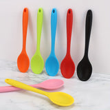 kkboxly 1pc Premium Silicone Spoon - Ladles for Cooking, Mixing, Serving, and Salad Preparation - Heat Resistant, Non-Stick, and Easy to Clean Kitchen Essential