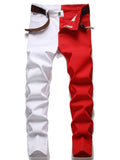 kkboxly  Men's Slim Straight Fit Jeans Casual Washed Stretch Denim Jeans Best Sellers
