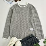 kkboxly  Men's Thermal Casual Knitted Pullover Sweater