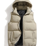 kkboxly Men's Cotton Hooded Puffer Vest Best Sellers