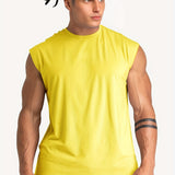 kkboxly  Men's Casual Round Neck Quick -drying Tank Top, Men's Tank Top For Summer Outdoor Gym Workout Bodybuilding Fitness, Gift For Men