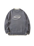 kkboxly  All Match Knitted Vintage Preppy Fake Two Piece Sweater, Men's Casual Warm Slightly Stretch Crew Neck Pullover Sweater For Fall Winter