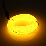 kkboxly 1set 196.85inch/16.4ft Bright Neon Light Strip, EL Wire Battery Pack, 360° Illumination Neon Tube Rope Lights, For DIY, Festival, Halloween, Chrismas, Party Decoration