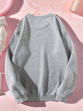 Stylish Teddy Bear Print Trendy Sweatshirt, Men's Casual Graphic Design Slightly Stretch Crew Neck Pullover Sweatshirt For Autumn Winter