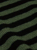 kkboxly  All Match Knitted Striped Sweater, Men's Casual Warm Slightly Stretch Crew Neck Pullover Sweater For Fall Winter