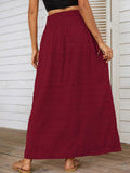 kkboxly  Casual Loose Simple Solid High Waist Fashion Skirts, Women's Clothing