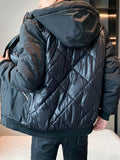 kkboxly  Men's Casual Detachable Hooded Warm Quilted Jacket For Fall Winter