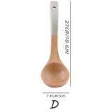 kkboxly 1pc German Beylum Cooking Kitchen Utensils, Natural Wooden Kitchen Tableware Tools, Cooking Shovel Spoon