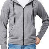 kkboxly  Men's Casual Long Sleeve Sports Hooded Jacket With Full Zip For Autumn And Winter, Men's Outfits