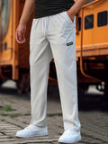 kkboxly Men's Casual Joggers, Chic Breathable Comfy Sports Pants For Running
