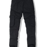 kkboxly Men's Stylish Comfy Solid Joggers With Pockets, Active Breathable Slim-fit Men's Bottom Clothing For City Walk Street Hanging Outdoor Activities