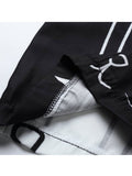 kkboxly  Women's Pants Mid Waist Cat Print Pocket Long Length Pants