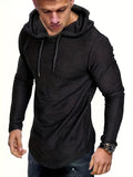 kkboxly  Men's Stylish Casual Thin Long Sleeve Athletic Hoodie