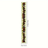 Festive Christmas Table Runner: Floral Pattern, 33x13 inches, Polyester Material, Square Shape, Christmas Holiday, Woven Fabric, Polyester Filling, Polyester Lining