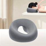 Modern U-Shaped Memory Foam Facial Pillow, Beauty Salon Spa Massage Cushion, Skin Care Relaxation Mat for Face, Machine Washable, Soft Polyester Cover, Polyurethane Fill, Zippered, for Adult, All-Season Multipurpose Use, Christmas Present