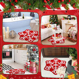 New simple and creative Christmas snowflake floor mat bathroom absorbent non-slip mat carpet floor mat household bathroom door mat floor mat