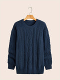 kkboxly  Men's Warm Knit Sweater, Trendy Comfy Pullover